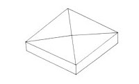 Chapiteau carré diamanté
